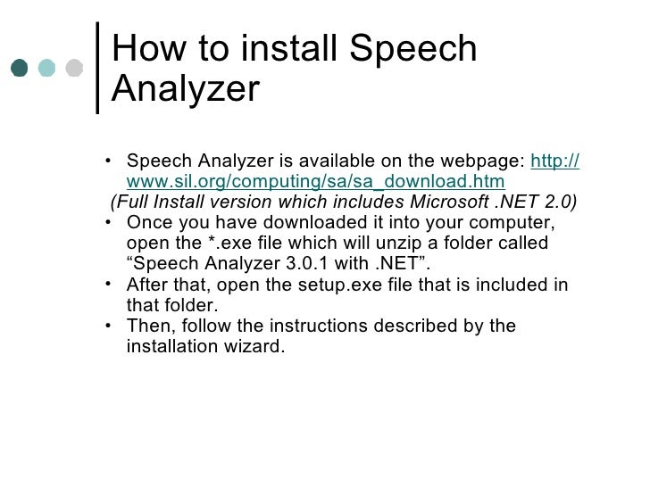 speech analyzer скачать
