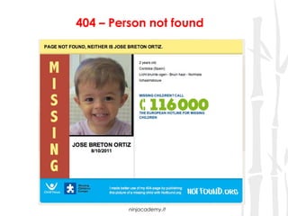 404 – Person not found




         ninjacademy.it
 