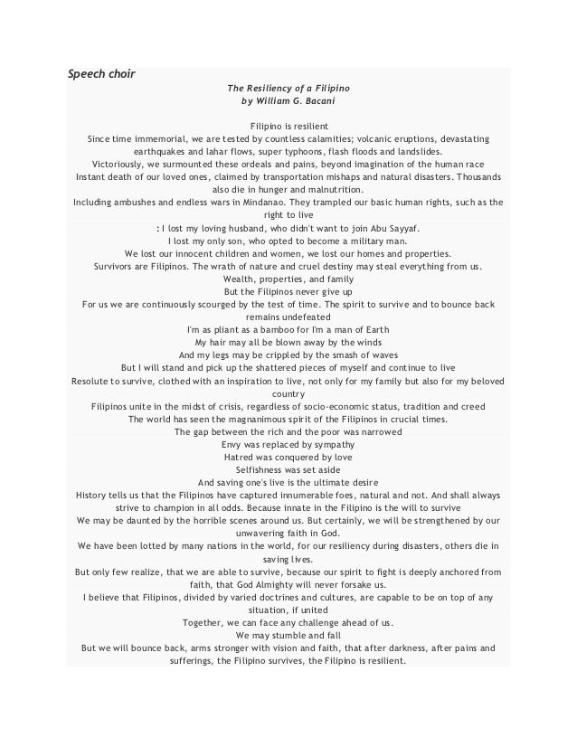 Speech choir elements picture