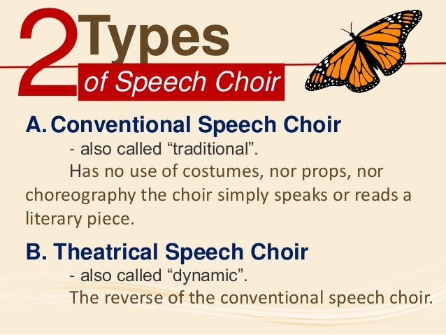 two types speech choir