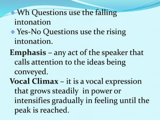 Question Inflection Speech communication | PPTX