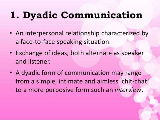 dyadic communication