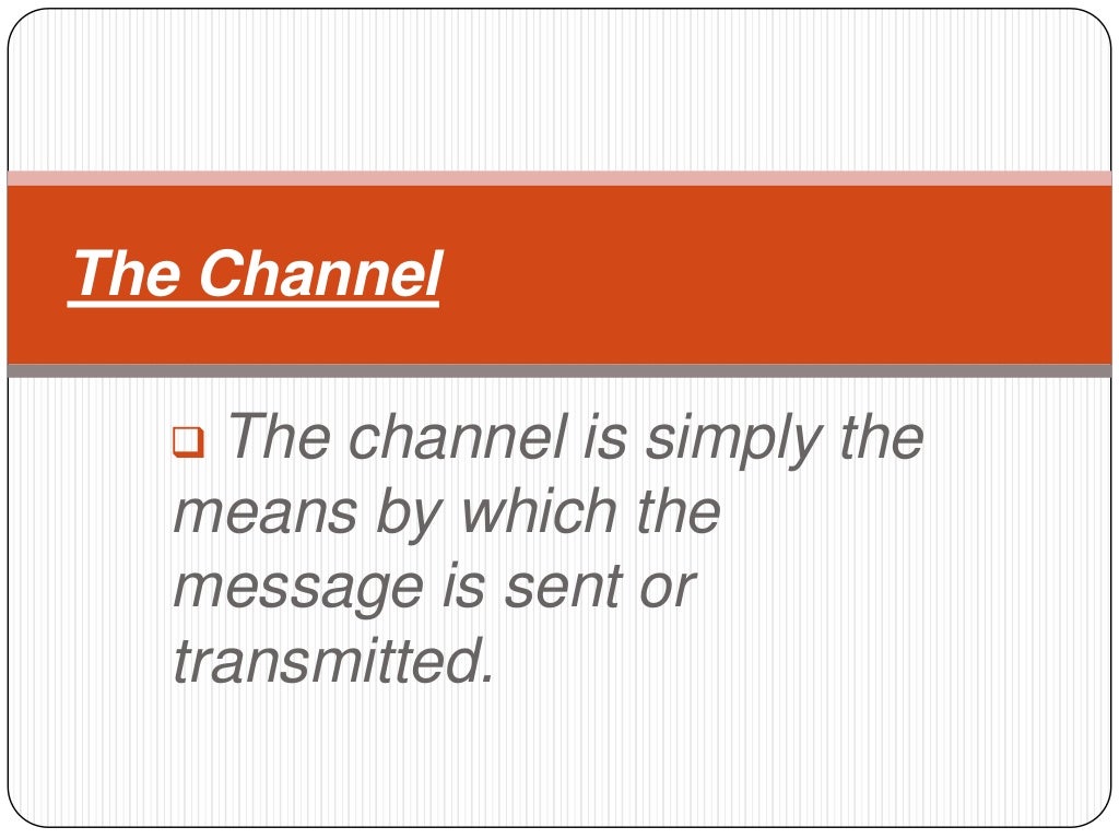 Speech communication process
