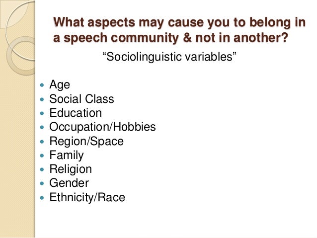 Speech community pdf picture