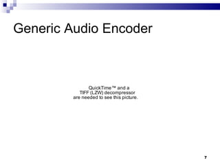 Generic Audio Encoder 