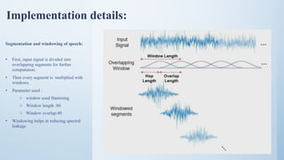 SPEECH COMPRESSION using Linear predictive coding (LPC) | PPTX
