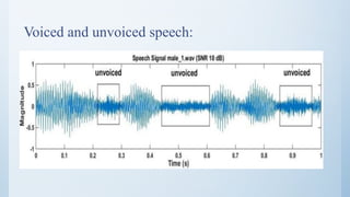 SPEECH COMPRESSION using Linear predictive coding (LPC) | PPTX