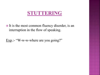 Splutter Definition Speech defects and speech | PPTX