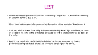 Lest Scale Speech Delay | PPTX