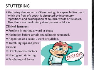 Disorders and Speech Therapy - Rahul SIR | PPTX