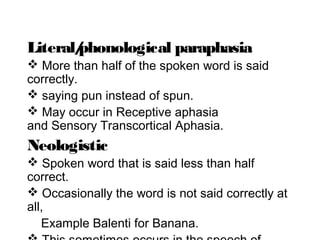 Speech disorder . | PPT