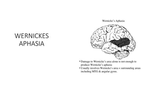 WERNICKES
APHASIA
 