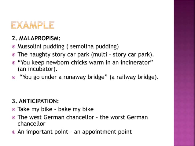 Speech error and slip of tongue | PPTX