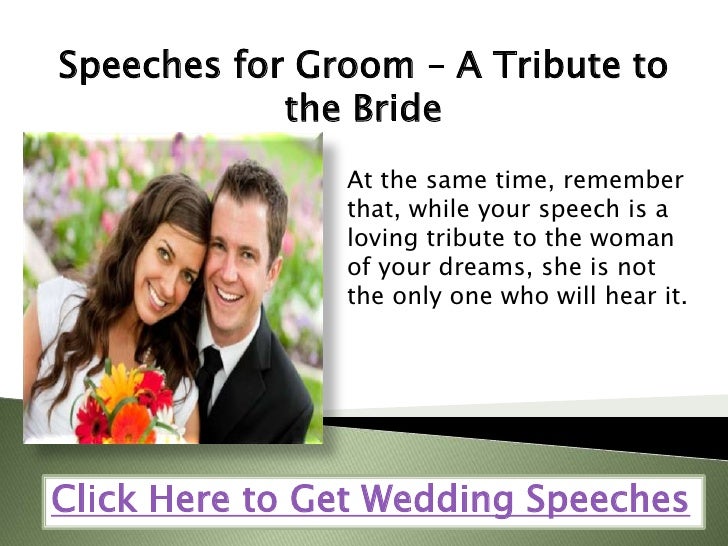 wedding speech groom wife
