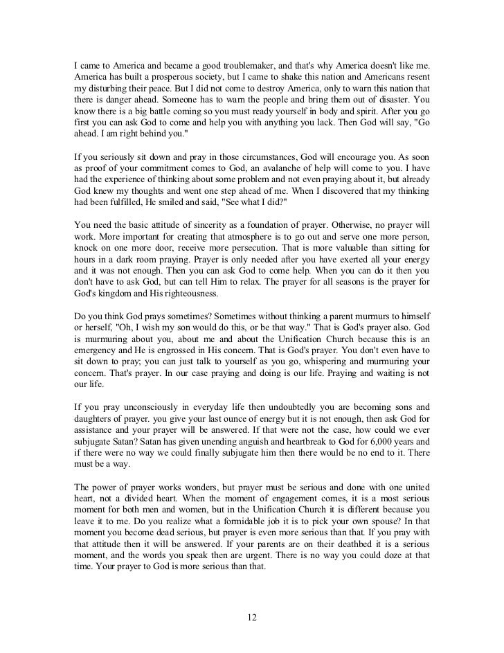 speeches on prayer by