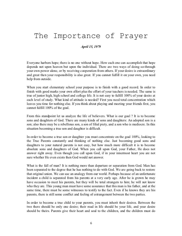 speeches on prayer by