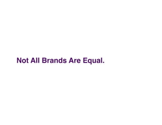 Not All Brands Are Equal. "
 