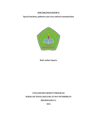 Speech function, politeness and cros curtural | DOCX