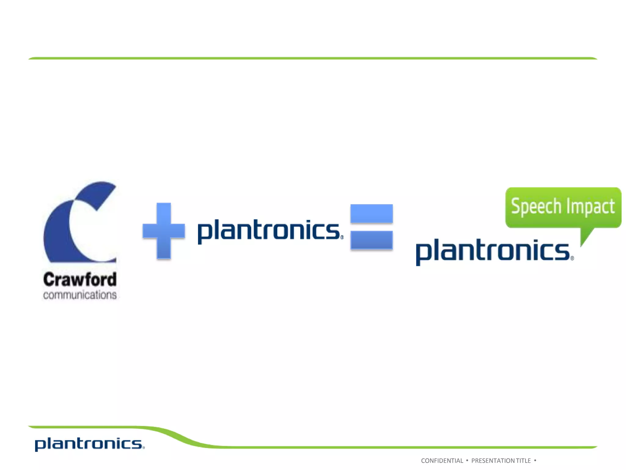 CONFIDENTIAL • PRESENTATION TITLE •
 