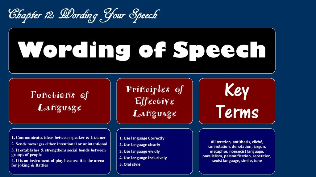 Speech mid term picture