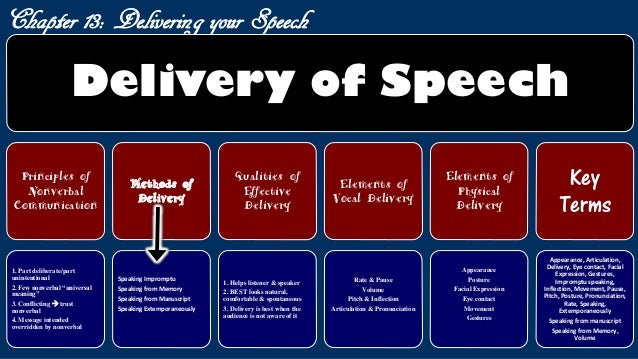 good speech delivery chapter 13