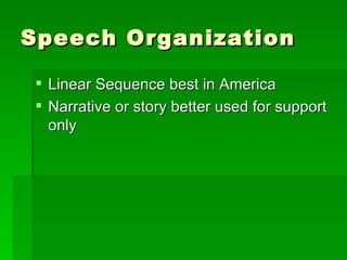 Speech Organization ,[object Object],[object Object]