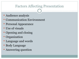 Speech & Presentations | PPT