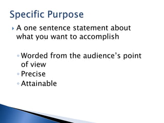 Speech purposes | PPTX