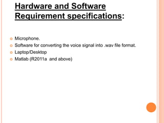 SPEECH RECOGNITION USING NEURAL NETWORK | PPTX