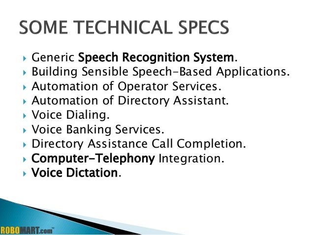 Speech Recognition Module By Robomart