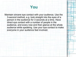 Your speech 