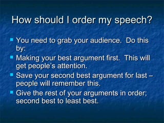 Speech writing | PPT