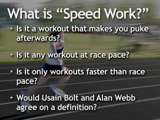 Implementing "Speed Work" in HS 1,600m and 3,200m training | PDF