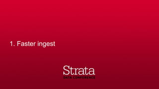 1. Faster ingest
 