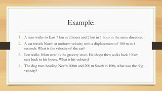 Comprehensive Guide to Speed and Velocity in Motion | PPTX
