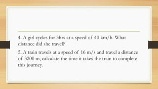 Comprehensive Guide to Speed and Velocity in Motion | PPTX