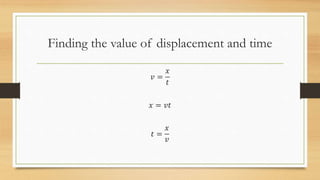 Speed and Velocity Science_Grade - Seven | PPTX