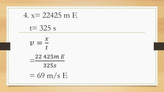 Speed and Velocity Science_Grade - Seven | PPTX