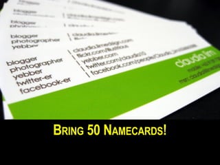 B RING 50 N AMECARDS !