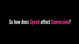 So how does Speed affect Conversion?
 