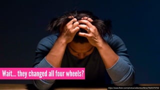 Wait… they changed all four wheels?
https://www.flickr.com/photos/cellardoorfilms/7620375702
 