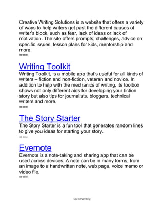 Speed Writing Guide - How To Increase Speed Writing | PDF