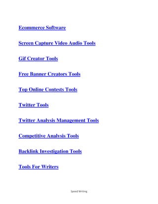 Speed Writer Speed Writing Guide - How To Increase Speed Writing | PDF