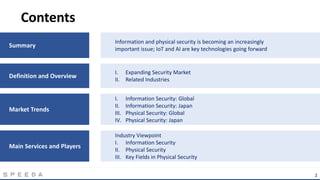 SPEEDA INSIGHTS_Market Prospects for the Security Industry | PPT