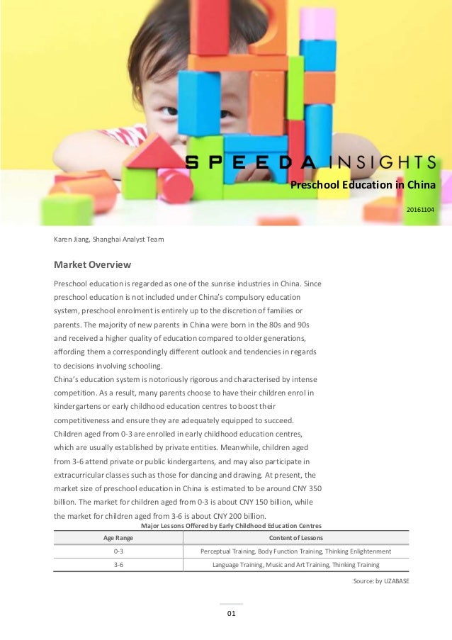 preschool education
