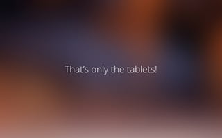That’s only the tablets!
 