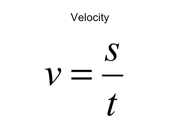 Speed and velocity
