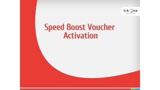 Speed Boost Voucher Activation