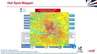 Led by the UK Space Agency
Delivered in collaboration with the Satellite Applications Catapult
Disclaimer: University of Leicester and Geospatial Insight Ltd is responsible for the information contained in the presentation. Views expressed do not necessarily reflect those of the SSGP and UKSA
Hot Spot Mapper
 