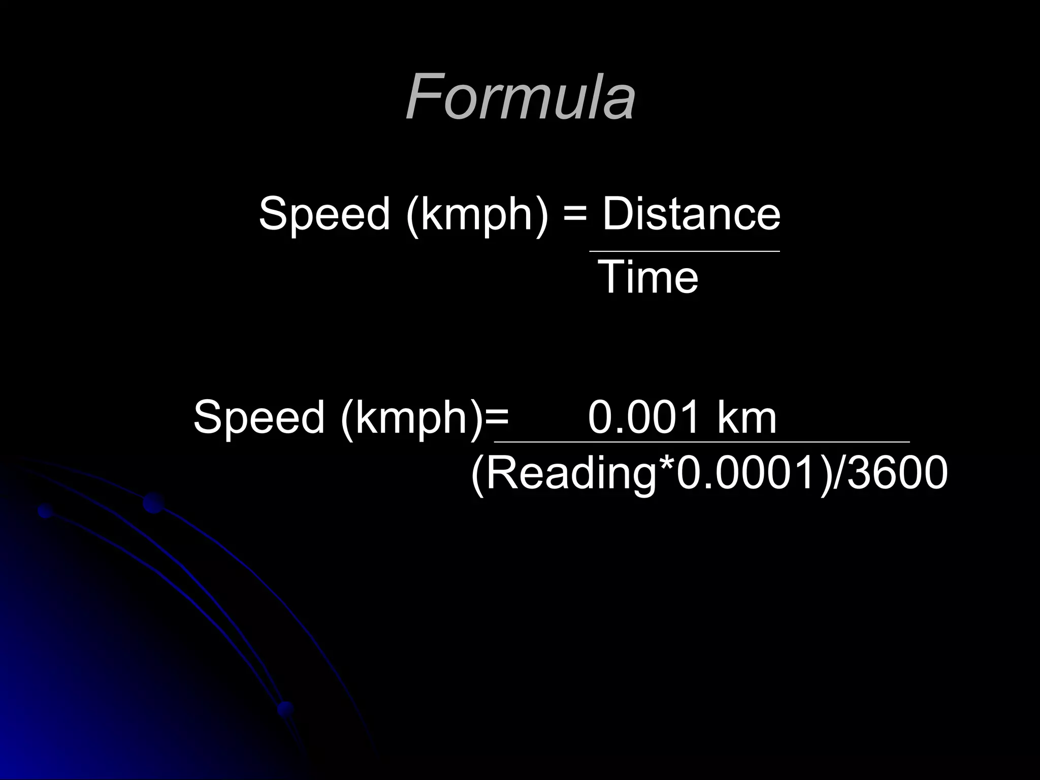 Speed checkers for highways | PPS